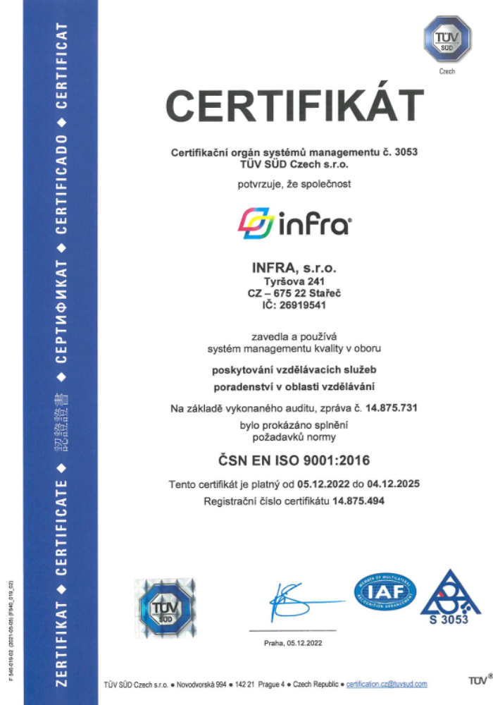 Certifikace ISO